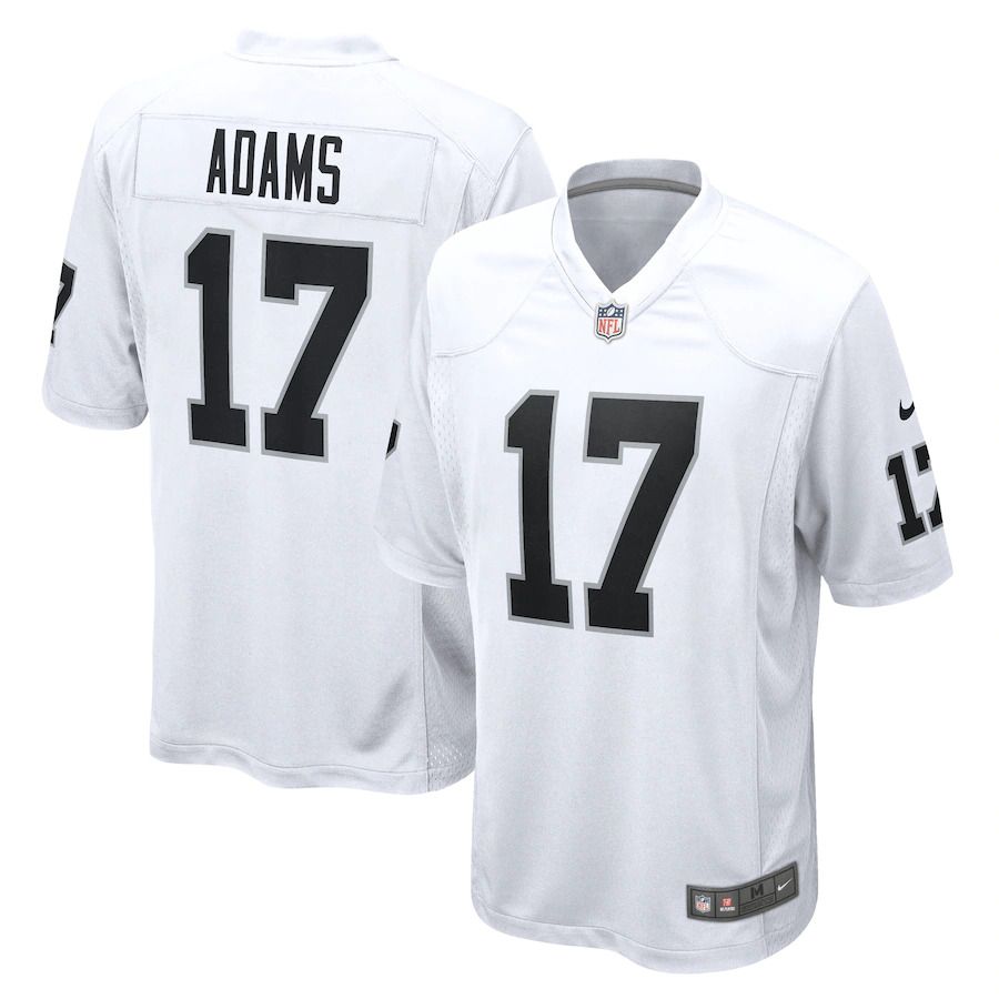 Men Las Vegas Raiders #17 Davante Adams Nike White Game NFL Jersey